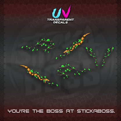 BEAT V3 UV TRANSPARENT DECAL (DELUXE KAZE DESIGN)STICKER DECALS By STICKABOSS