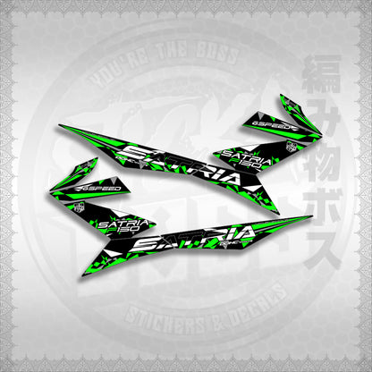 STICKER DECALS for RAIDER 150 FI (RFISATHMATH03) By STICKABOSS (SOFIE LAMINATED WATERPROOF)