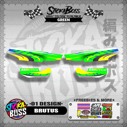 KAWASAKI BRUTUS STOCK DECALS ( 01 DESIGN )【WITH FREEBIES】