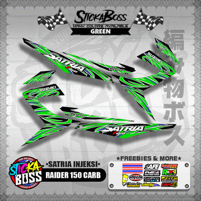 RAIDER 150 CARB DECALS ( SATRIA INJEKSI )【WITH FREEBIES】