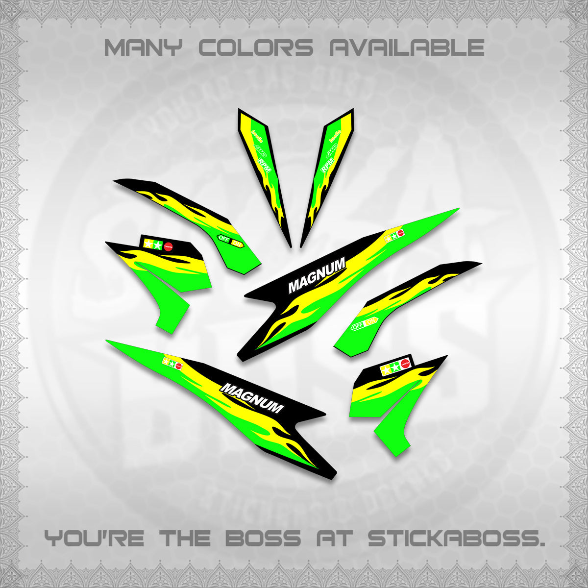 BEAT Fi V3 INDO DECALS (TAMIYA MAGNUM) STICKER DECALS By STICKABOSS