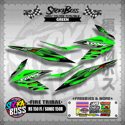 RS 150 FI / SONIC 150R DECALS ( FIRE TRIBAL )【WITH FREEBIES】