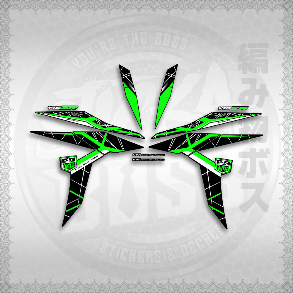 STICKER DECALS for SNIPER 155 MALAYSIAN (S155MICIY16) By STICKABOSS (SOFIE LAMINATED WATERPROOF)