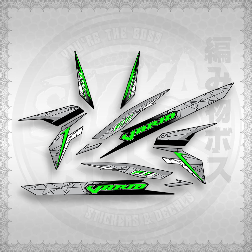 STICKER DECALS for CLICK 125 V3 ( CV3VASTTEDE ) By STICKABOSS (SOFIE LAMINATED WATERPROOF)