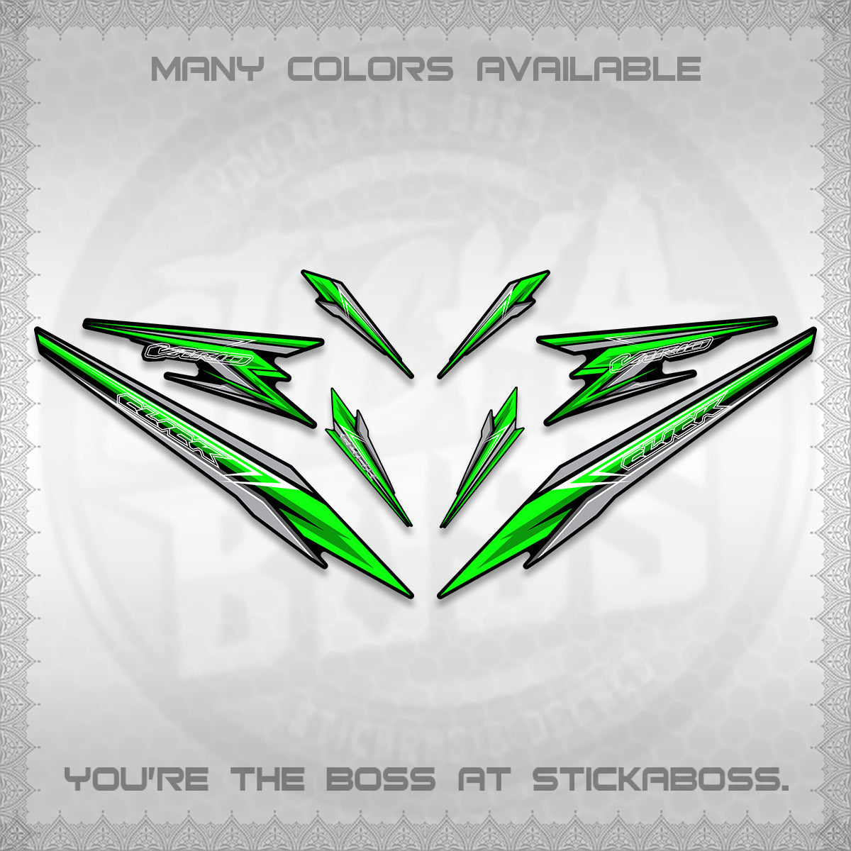 CLICK 160 VARIO DECAL(2026 SHARP 00-A1 DESIGN)STICKER DECALS By STICKABOSS