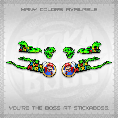 FAZZIO DECALS (FLAMES 02 SUPER-M MOTIF) STICKER KITS BY STICKABOSS