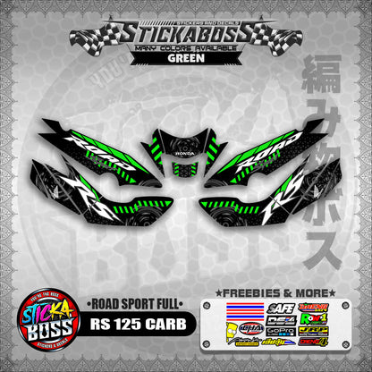 RS 125 CARB STICKER FULL DECALS ( ROAD SPORT FULL )【WITH FREEBIES】