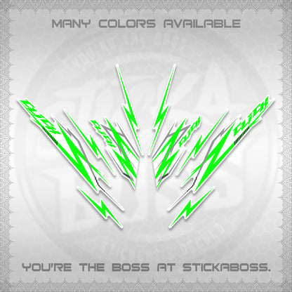 CLICK 125 V2 INDO FOR WHITE DECALS (2024 CL 00-A8 STYLE) STICKER KITS By STICKABOSS