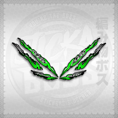 STICKER DECALS for MIO 1 / SMILE (MIR25SLCR) By STICKABOSS (SOFIE LAMINATED WATERPROOF)