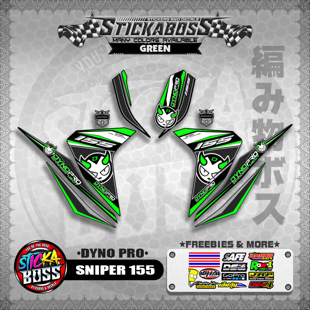 SNIPER 155 STICKER DECALS ( DYNO PRO )【WITH FREEBIES】