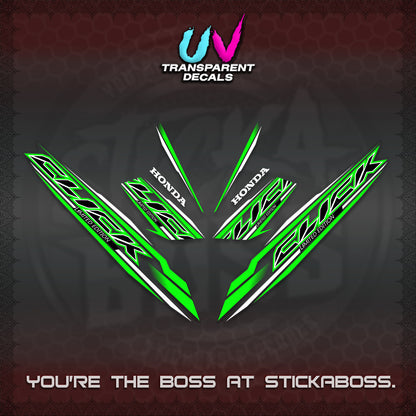 CLICK 125 V3 INDO UV TRANSPARENT DECALS (2024 SV 13-A2 STYLE) STICKER KITS By STICKABOSS