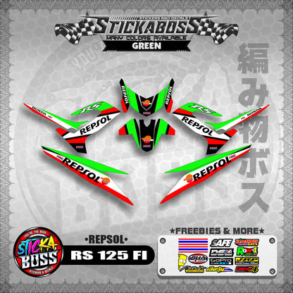 RS 125 FI DECALS ( REPSOL )【WITH FREEBIES】