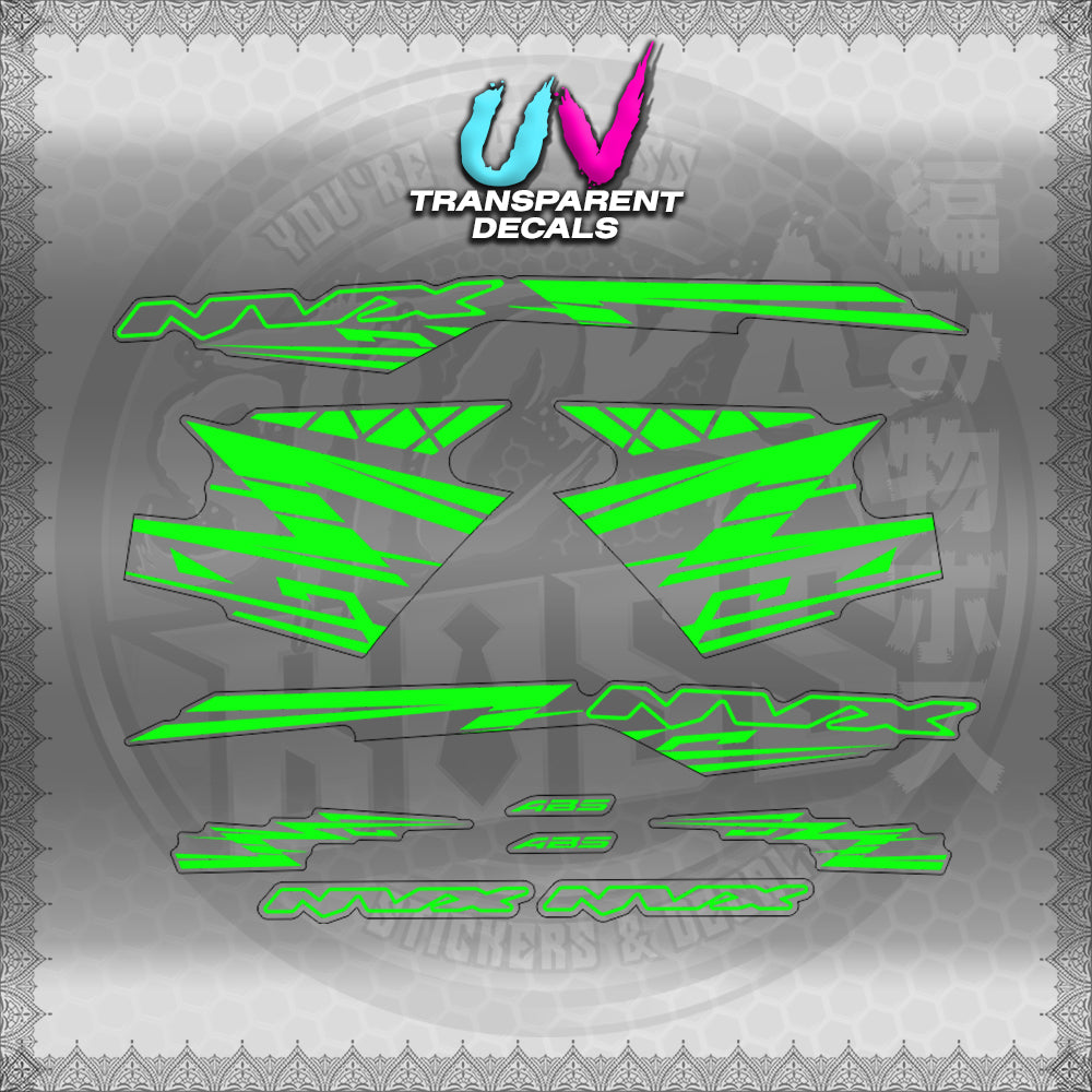 【PREMIUM UV PRINT】TRANSPARENT AEROX V3 ALPHA TURBO INDO (AV314ARV9S)【WITH FREEBIES】