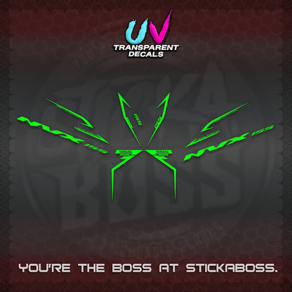 AEROX 155 V2 UV TRANSPARENT STRIPING DECALS (2022 NVX 1-TONE) STICKER KITS BY STICKABOSS