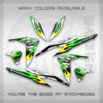 CLICK 125 V2 MALAY CONCEPT ( FOR WHITE TRIBAL X FIRE CUSTOM ) STICKER DECALS By STICKABOSS