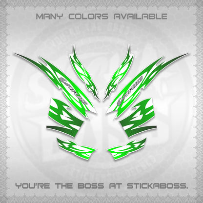 CLICK 125 V2 INDO STRIPING FOR WHITE DECALS (2026 NUSANTARA MOTIF) STICKER DECALS By STICKABOSS