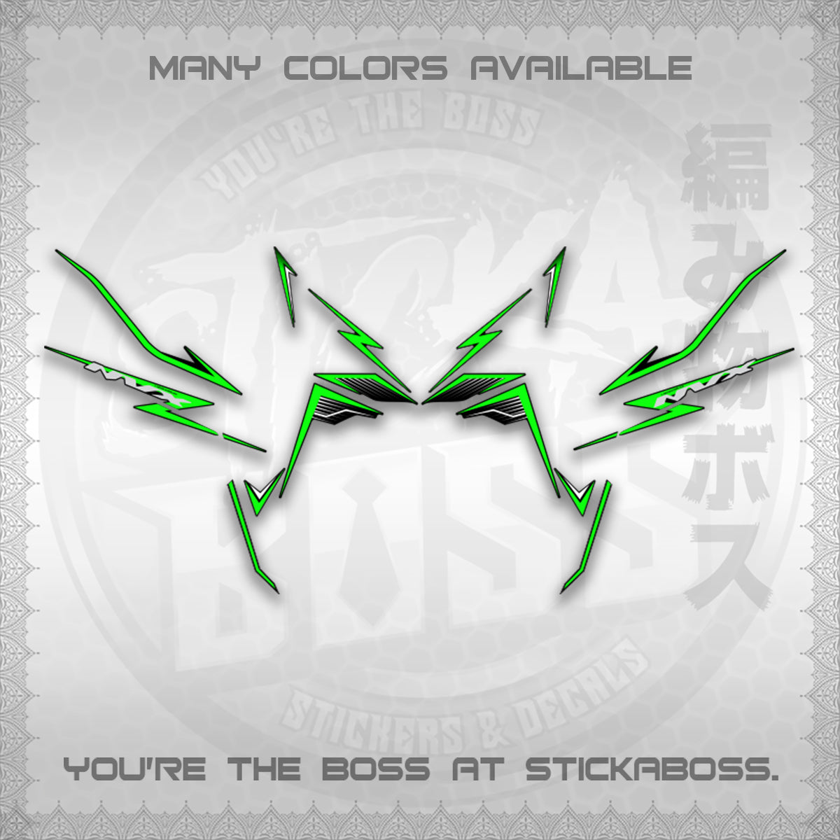 AEROX V3 NVX MALAY DECALS (HIBISCUS MOTIF) STICKER DECALS By STICKABOSS