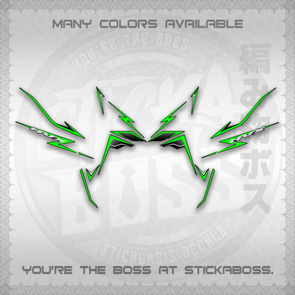 AEROX V3 NVX MALAY DECALS (HIBISCUS MOTIF) STICKER DECALS By STICKABOSS
