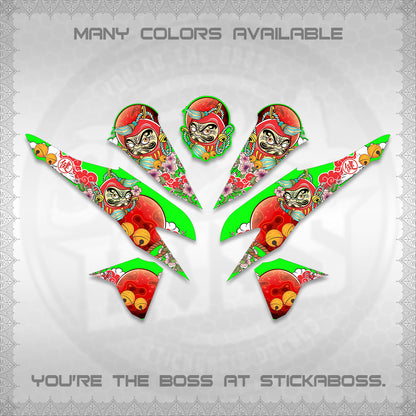 CLICK 125 V2 VARIO DECALS (DARUMA CLOUDS DESIGN) STICKER DECALS By STICKABOSS (Copy)