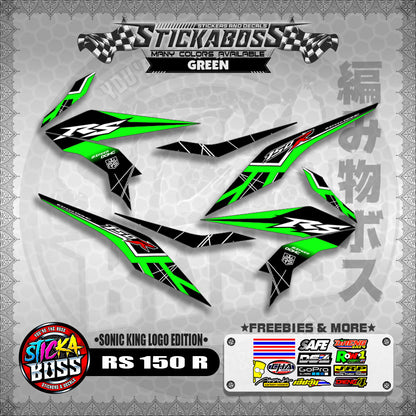 RS 150 R STICKER DECALS ( SONIC KING LOGO EDITION )【WITH FREEBIES】