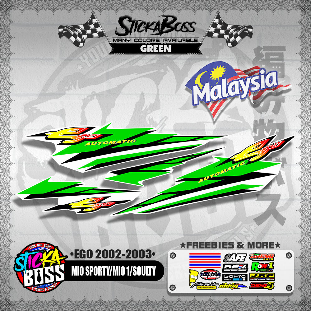 MIO SPORTY / MIO 1 / SOULTY DECALS ( EGO 2002-2003 )【WITH FREEBIES】