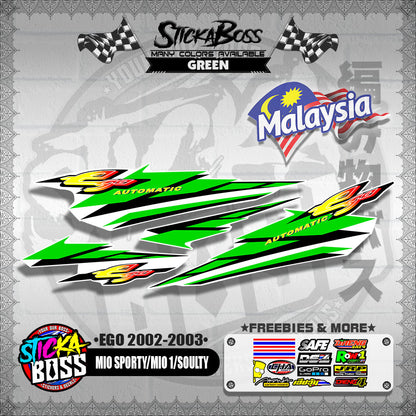 MIO SPORTY / MIO 1 / SOULTY DECALS ( EGO 2002-2003 )【WITH FREEBIES】