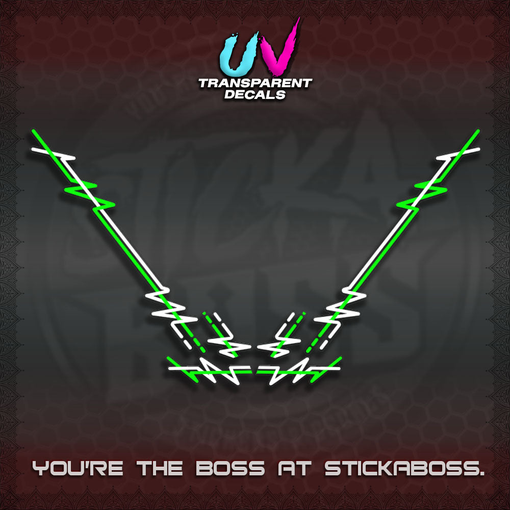 HONDA GIONO UV TRANSPARENT DECALS (PINSTRIPING DESIGN)STICKER DECALS By STICKABOSS