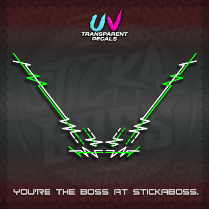 HONDA GIONO UV TRANSPARENT DECALS (PINSTRIPING DESIGN)STICKER DECALS By STICKABOSS