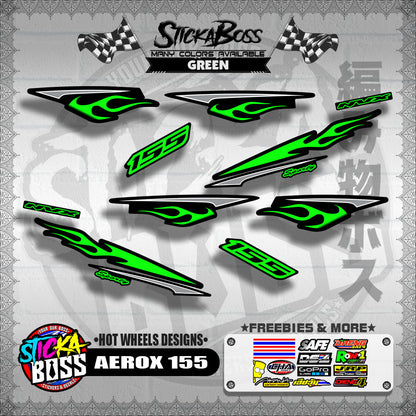 AEROX 155 DECALS ( HOT WHEELS DESIGNS )【WITH FREEBIES】