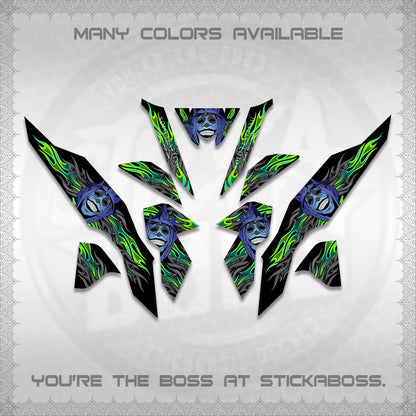 CLICK V3 DECALS (SoloLevelingSmiley Design) STICKER DECALS By STICKABOSS