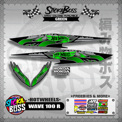 WAVE 100 R 2018 DECALS ( HOTWHEELS )【WITH FREEBIES】