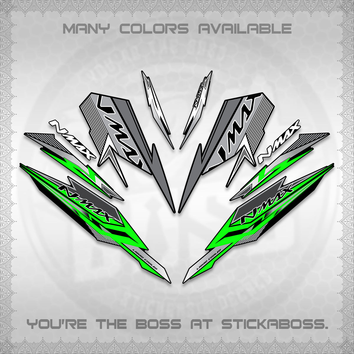 NMAX V2 DECALS (2026 VARIO STYLE) STICKER DECALS By STICKABOSS