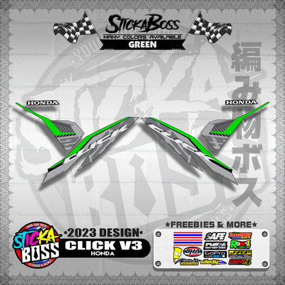 CLICK V3 DECALS ( 2023 DESIGN )【WITH FREEBIES】