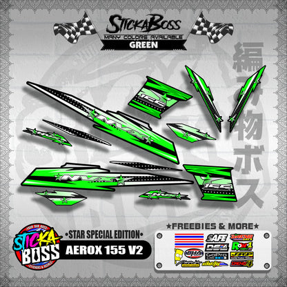 AEROX 155 V2 DECALS ( STAR SPECIAL EDITION )【WITH FREEBIES】