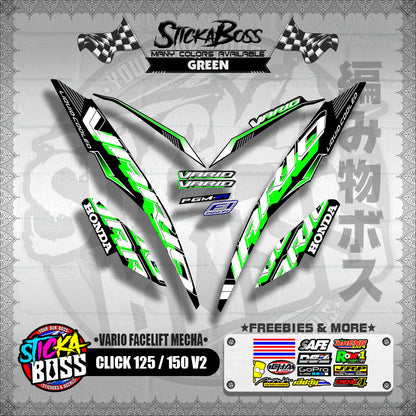 CLICK 125 / 150 V2 DECALS ( VARIO FACELIFT MECHA )【WITH FREEBIES】