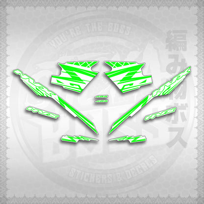 STICKER DECALS for AEROX V3 ALPHA TURBO INDO FOR WHITE (AV314ARV9SE) By STICKABOSS (SOFIE LAMINATED WATERPROOF)