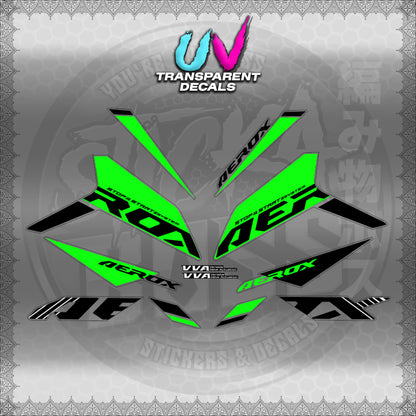 【PREMIUM UV PRINT】TRANSPARENT AEROX V3 ALPHA TURBO INDO (AV3SODE25)【WITH FREEBIES】