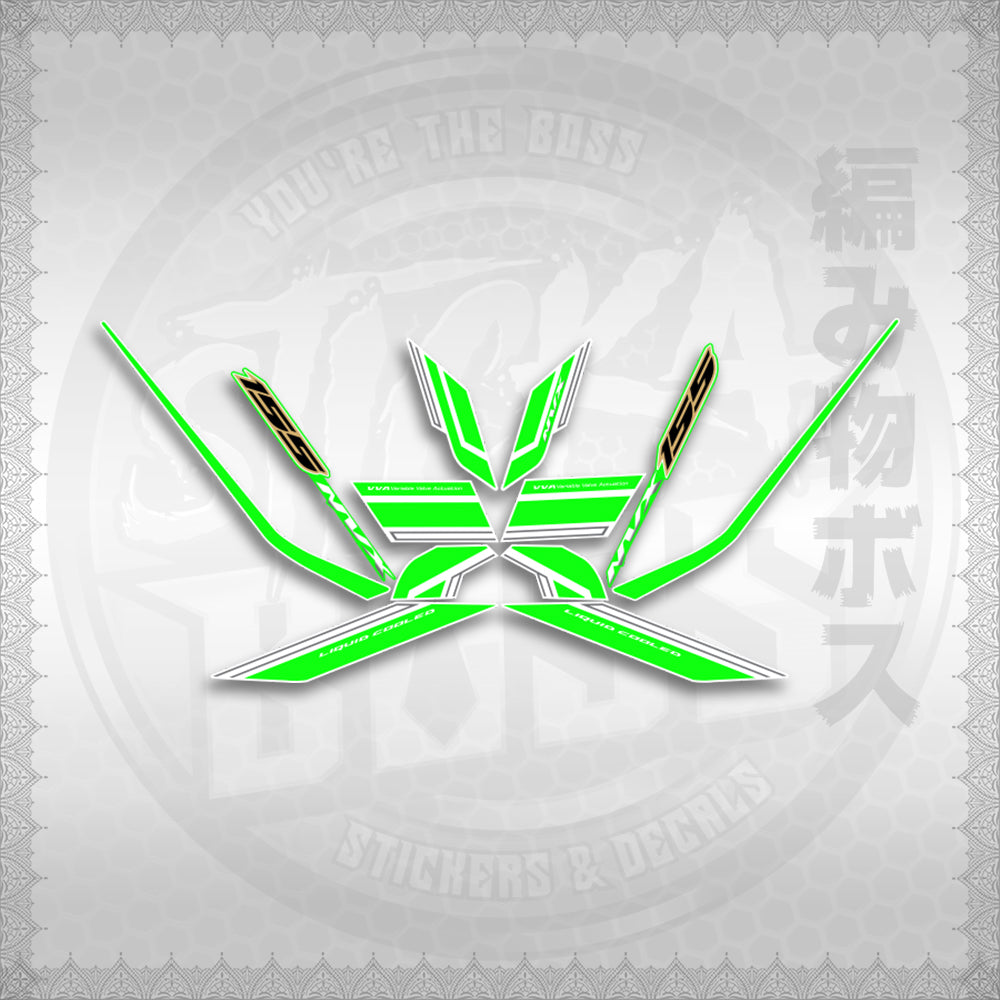 STICKER DECALS for AEROX 155 V2 MALAYSIAN FOR WHITE (AV2NVSCO) By STICKABOSS (SOFIE LAMINATED)