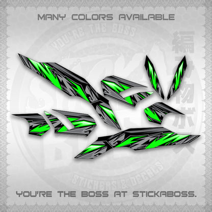 CLICK V3 INDO MALAY CONCEPT ( STRIPING NEW CUSTOM DESIGN ) STICKER DECALS By STICKABOSS