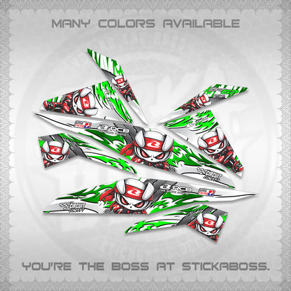 BEAT FI V1 FOR WHITE DECALS (2026 NEW RCB 2.0 DESIGN) STICKER KITS BY STICKABOSS