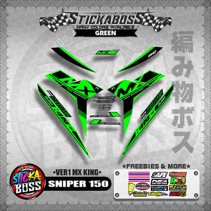 SNIPER 150 DECALS ( VER1 MX KING )【WITH FREEBIES】MALAYSIAN CONCEPT/Y15ZR/EXCITER 150