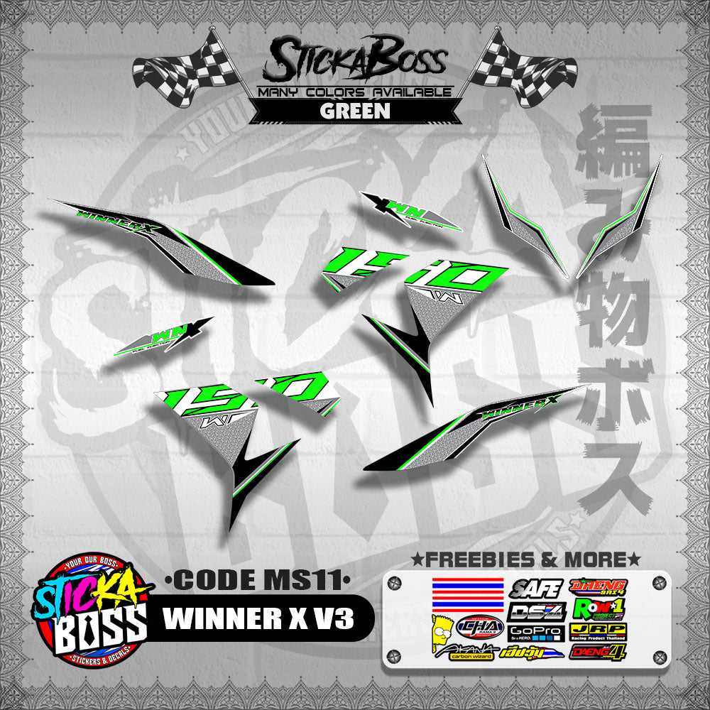 WINNER X V3 DECALS ( CODE MS11 )【WITH FREEBIES】