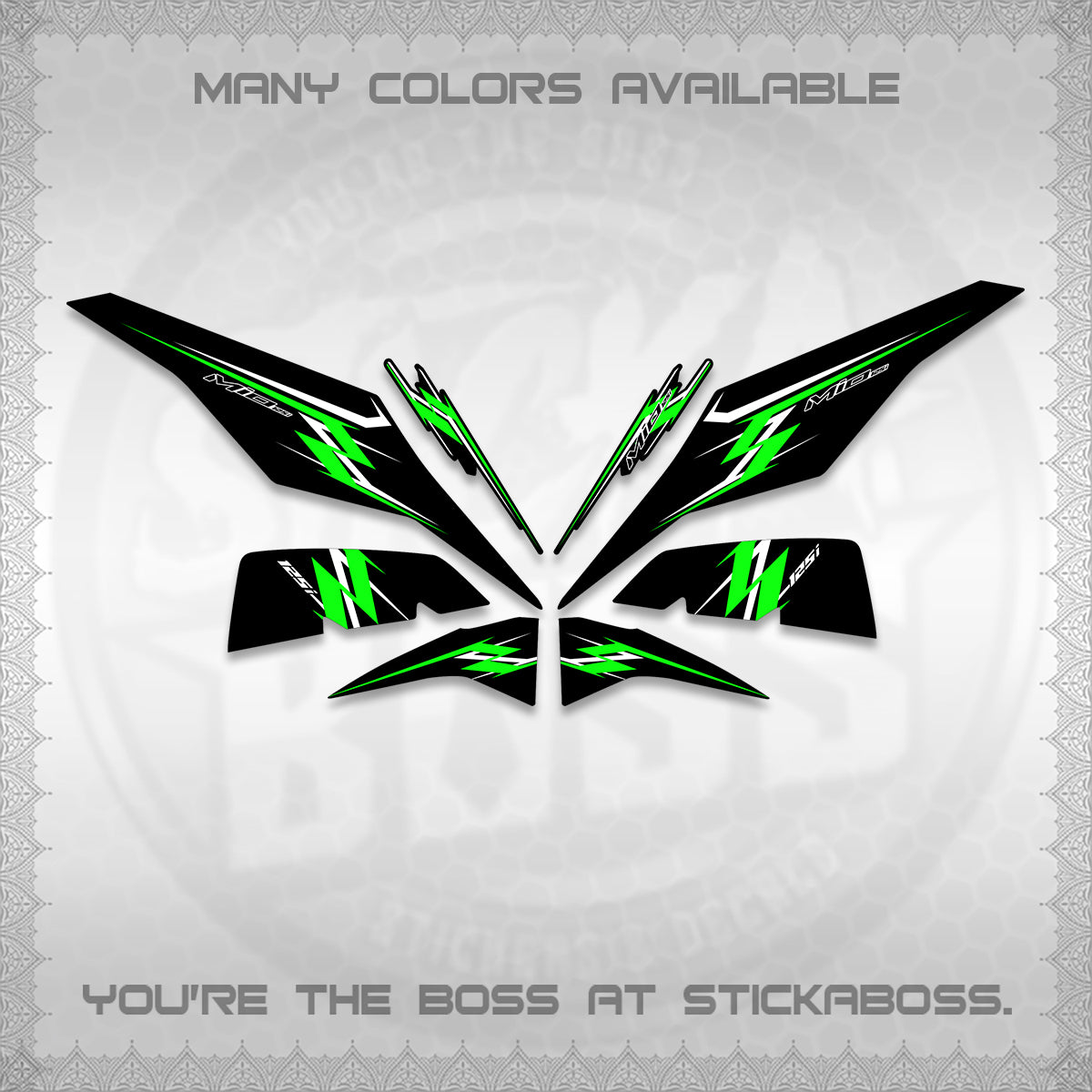 MIO I 125 M3 INDO DECALS (A25 VARIASI) STICKER DECALS By STICKABOSS