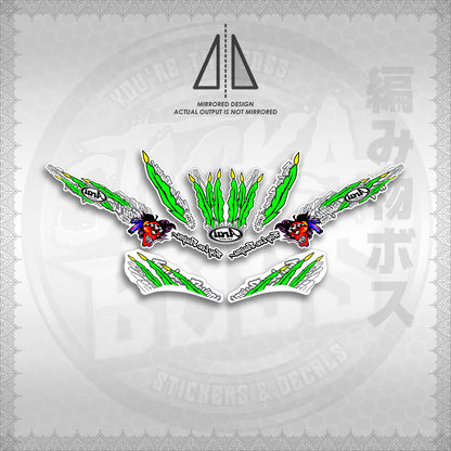 STICKER DECALS for MIO SPORT SMILE FOR WHITE (MSPSTARAP) By STICKABOSS (SOFIE LAMINATED WATERPROOF)