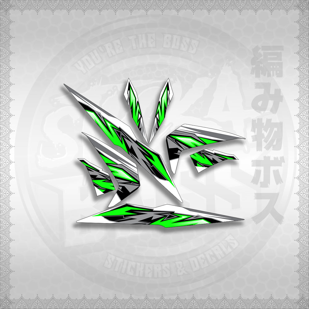 STICKER DECALS for BEAT 110 V2 (BV2INMAFOWHSTMODE) By STICKABOSS (SOFIE LAMINATED WATERPROOF)