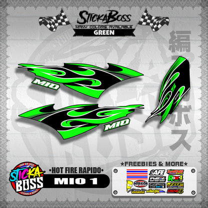 MIO 1 DECALS ( HOT FIRE RAPIDO )【WITH FREEBIES】