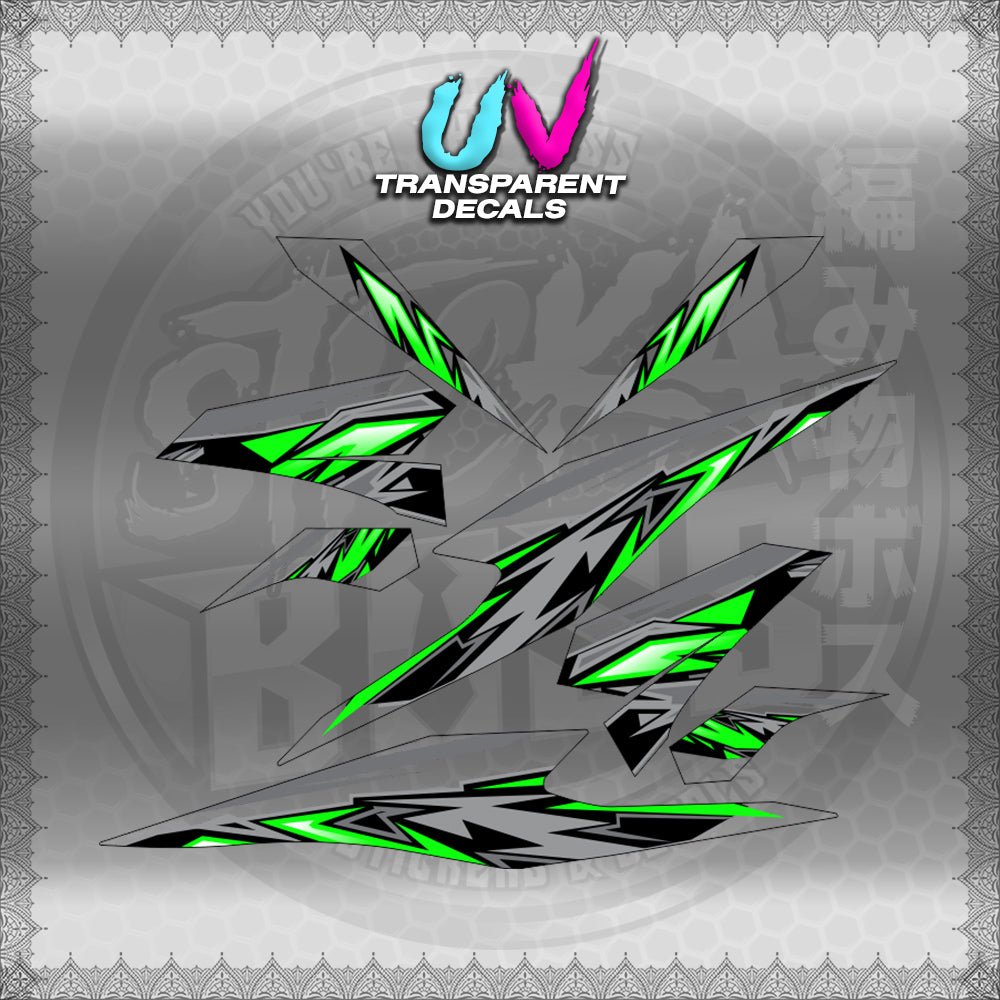 TRANSPARENT BEAT 110 V3 INDO-MALAY CONCEPT (STRIPING MOTIF DESIGN) STICKER DECALS for STICKABOSS