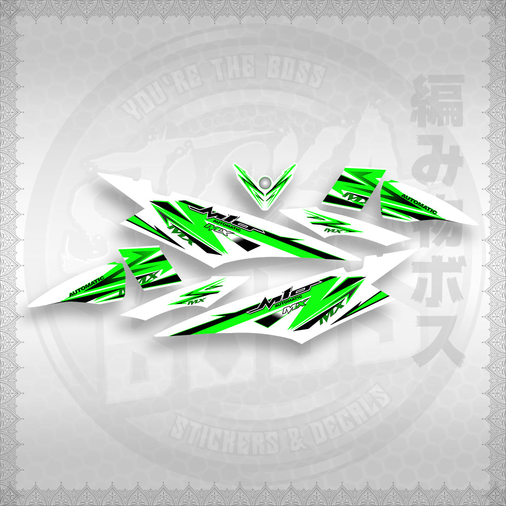 STICKER DECALS for MIO SOUL I (MSISTCAFOWH) By STICKABOSS (SOFIE LAMINATED)