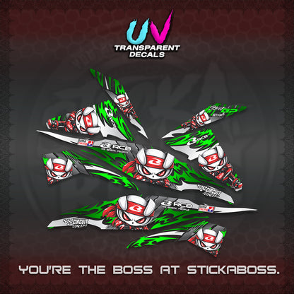 BEAT FI V1 UV TRANSPARENT DECALS (2026 NEW RCB 2.0 DESIGN) STICKER KITS BY STICKABOSS