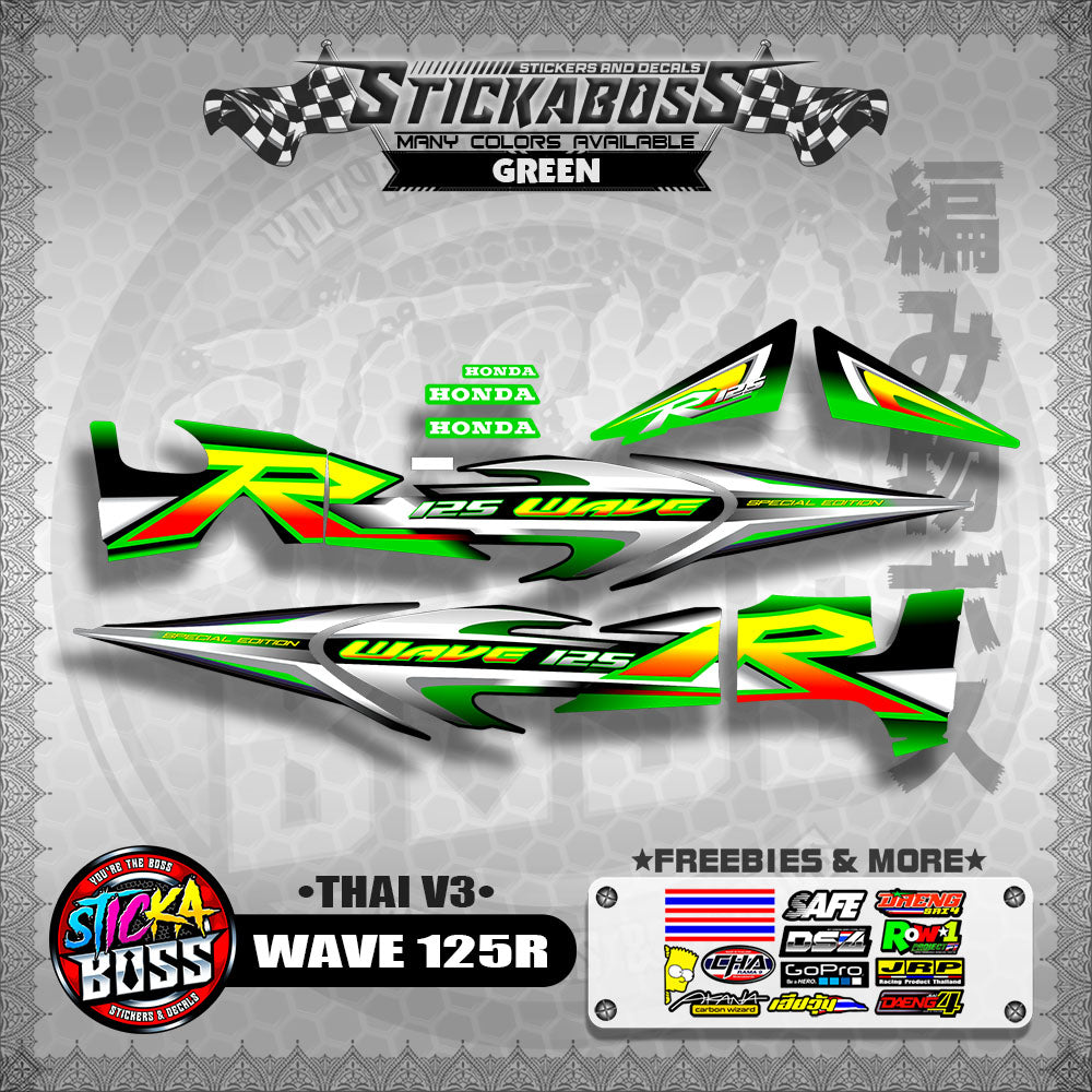 HONDA WAVE 125 R ( THAI V3 ) 【WITH FREEBIES】